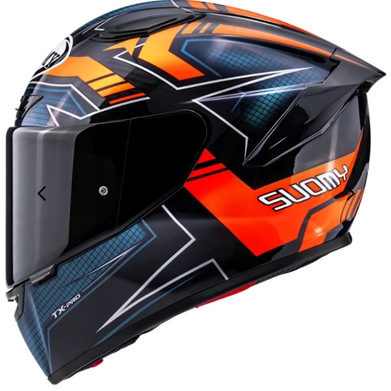 Casco integrale Suomy TX-PRO FLAWLESS Arancio Blu