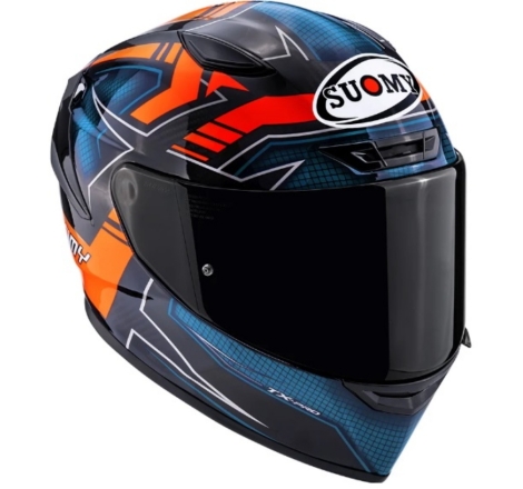Casco integrale Suomy TX-PRO FLAWLESS Arancio Blu