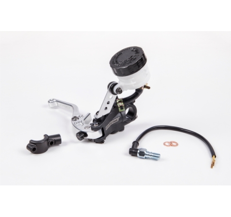 Pompa Freno Braking MC9601 ø19 con Leva Freno Argento