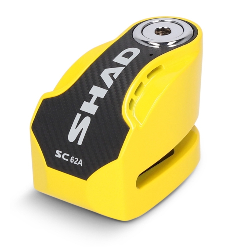 Lucchetto Shad SC62A freno a disco perno 10mm con allarme integrato Giallo