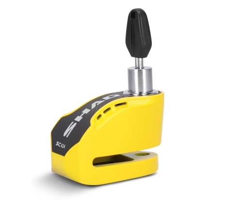 Lucchetto Shad SC62A freno a disco perno 10mm con allarme integrato Giallo