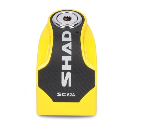 Lucchetto Shad SC62A freno a disco perno 10mm con allarme integrato Giallo