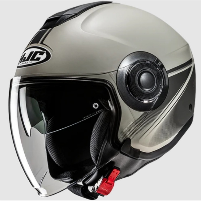 Casco Jet Hjc I40N Vision Grigio Nero Opaco