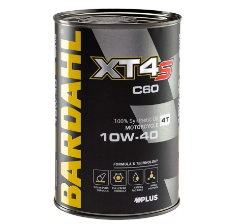 Olio Motore 4T Bardahl XT4-S C60 10W-40 100% Sintetico 1 LT