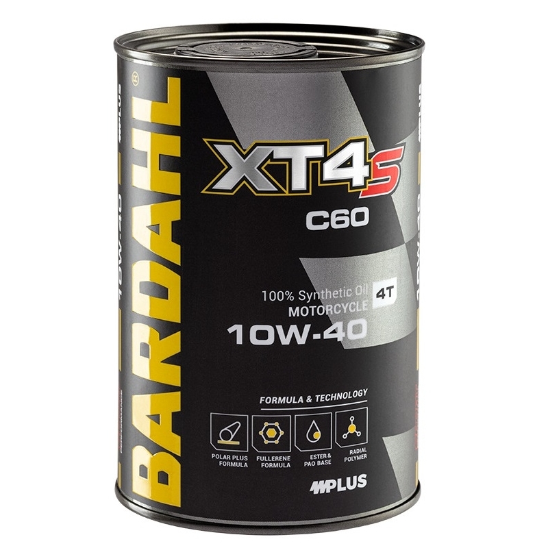 Olio Motore 4T Bardahl XT4-S C60 10W-40 100% Sintetico 1 LT