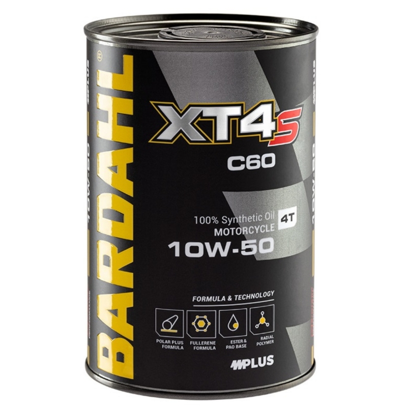 Olio Motore 4T Bardahl XT4-S C60 10W-50 100% Sintetico 1 LT