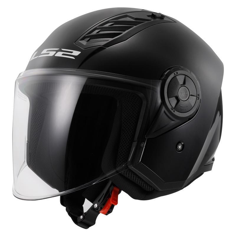 Casco Jet LS2 OF616 Airflow II Nero Lucido