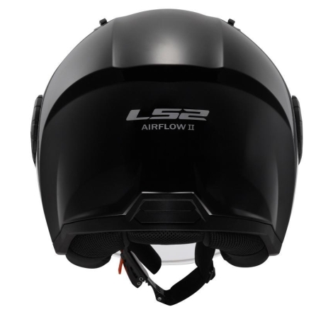 Casco Jet LS2 OF616 Airflow II Nero Lucido