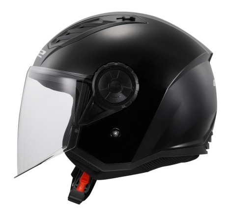 Casco Jet LS2 OF616 Airflow II Nero Lucido