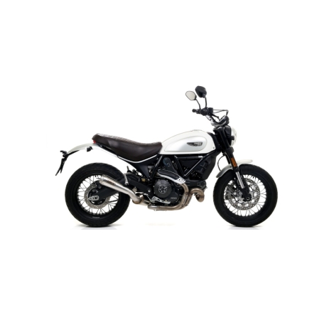 Marmitta Omologata Pro-Race Nichrom Ducati Scrambler Classic '17 Per Raccordo Arrow E Collettori Originali
