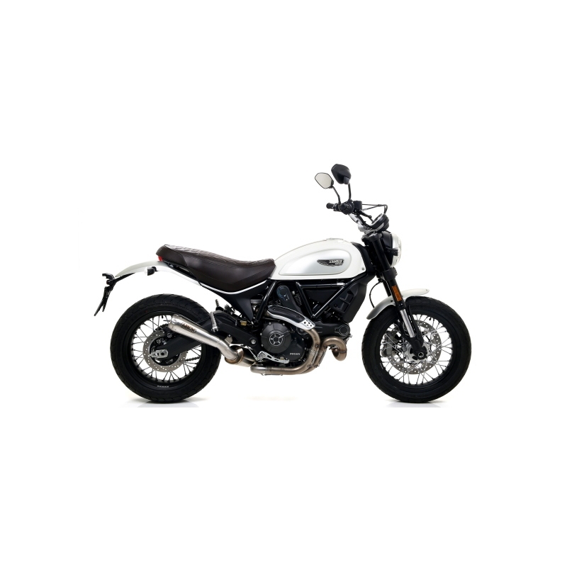 Marmitta Omologata Pro-Race Nichrom Ducati Scrambler Classic '17 Per Raccordo Arrow E Collettori Originali