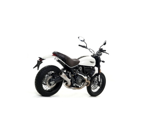 Marmitta Omologata Pro-Race Nichrom Ducati Scrambler Classic '17 Per Raccordo Arrow E Collettori Originali