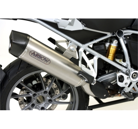 Marmitta Tit.Maxi Race-Tech Bmw R 1200 Gs'13 R 1250 Gs 19/20 Con Fondello Carbyric. Orig. + Ric.Arrow Omologata
