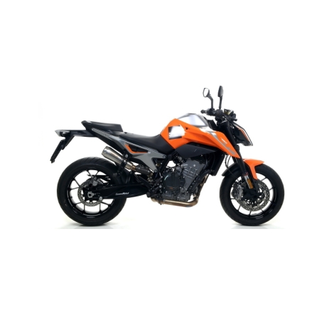 Marmitta Omologata Pro-Race Nichrom Raccordo Saldato Ktm Duke 790 '18 Ric. Or.+Ric.Arrow