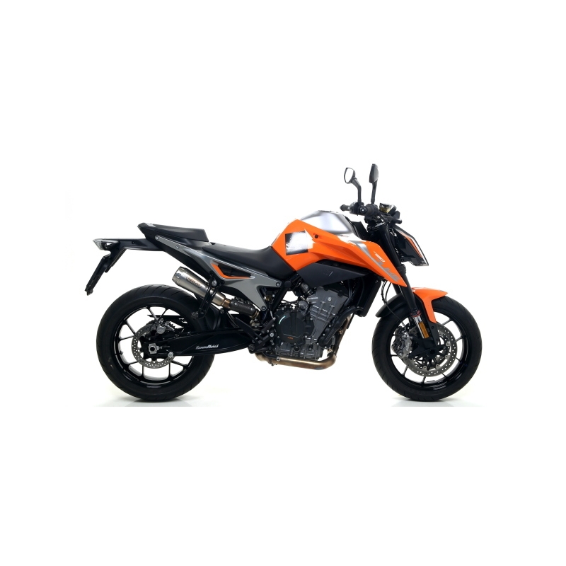Marmitta Omologata Pro-Race Nichrom Raccordo Saldato Ktm Duke 790 '18 Ric. Or.+Ric.Arrow