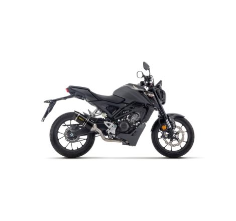 Kit Racing Collettore + Silenziatore Thunder Alluminio Dark Per Honda Cb 125R E5+ 2024