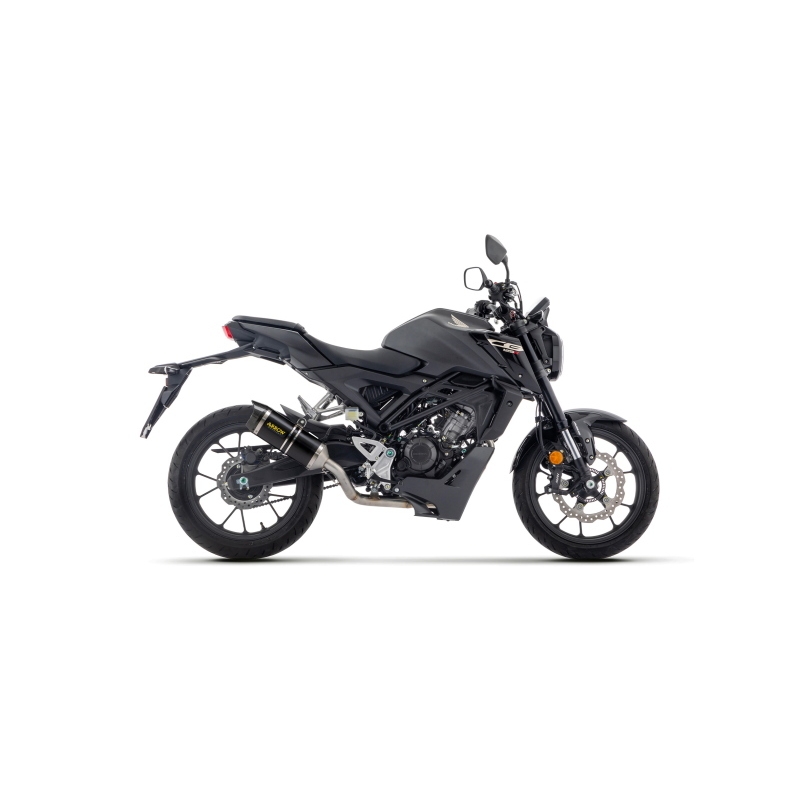 Kit Racing Collettore + Silenziatore Thunder Alluminio Dark Per Honda Cb 125R E5+ 2024