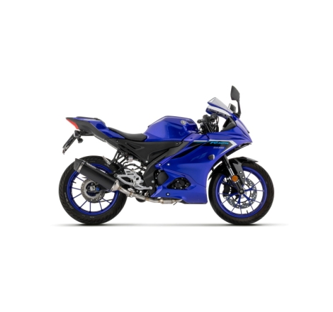 Kit Completo Con Silenziatore Icon In Alluminio "Dark" Per Yzf-R125 / Mt-125 E5+ '24/'26