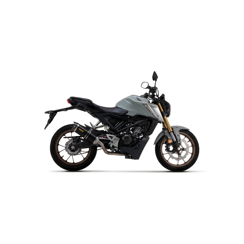 Kit Collettore + Terminale Thunder Alluminio Dark Con Fond.Carby Honda Cb 125R '21