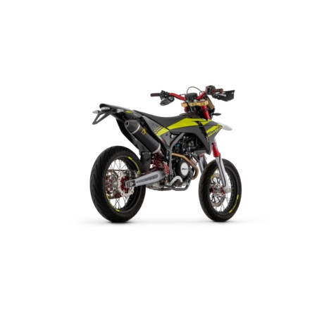 Marmitta Omologata Thunder Alluminio Dark Fantic Xef/Xmf 125 '23 Con Fond. Carby Ric.Originale+Ric.Arrow