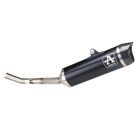 Silenziatore Thunder In Alluminio "Dark" + Raccordo In Inox Per Yamaha Wr125R / Wr125-A E5+ 2026