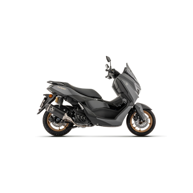 Kit Completo Con Silenziatore Urban In Alluminio "Dark" Per Yamaha N-Max 155 E5+ 2025/2006