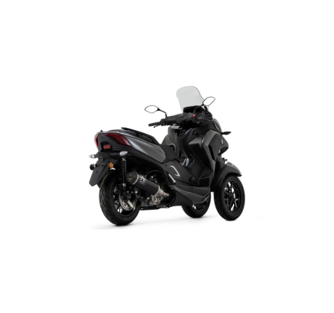 Raccordo + Terminale Urban Alluminio Dark Con Fondello Inox Nero Yamaha X-Max300 / Tricity 300 '21