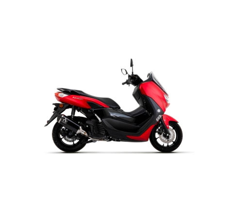 Kit Collettore + Terminale Urban Alluminio Dark Con Fondello Inox Nero Yamaha N-Max 125 '21