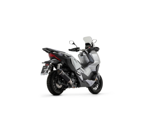 Raccordo + Terminale Urban Alluminio Dark Con Fondello Inox Nero Honda Adv 350 '22