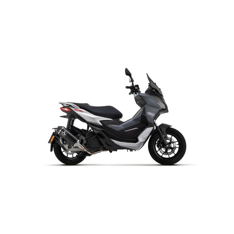 Kit Collettore + Terminale Urban Alluminio Dark Con Fondello Inox Nero Aprilia Sr 200Gt '22