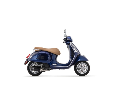 Kit Collettore + Terminale Urban Alluminio Dark Con Fondello Inox Nero Vespa Gts 125 '21/22