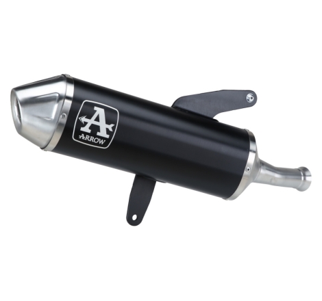 Silenziatore Urban In Alluminio "Dark" Per Zontes 368G '25/'26 E5+