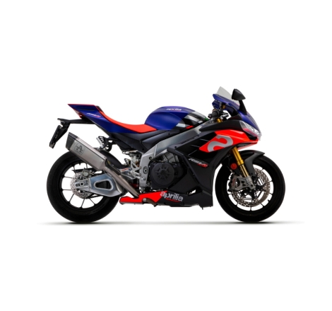 Kit Raccordo Inox + Terminale Pista Titanio Aprilia Rsv4 1100 Factory '21/22Con Fondello Carby E Dbk
