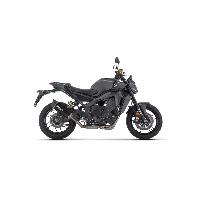 Kit Completo Con Silenziatore Indy-Race Evo In Alluminio "Dark" Per Yamaha Mt-09 E Mt09Sp '24/25