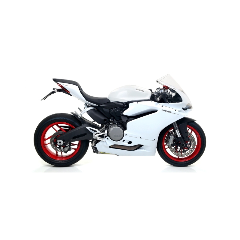 Marmitte Racing Works Titanio Con Fond. Carby Dx+Sx E Raccordo 1:1 Inox Ducati 959 Panigale '16/18