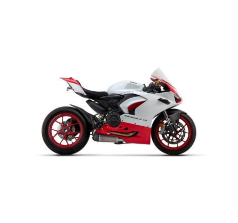 Marmitte Racing Works Titanio Con Fond. Carby Dx+Sx E Raccordo 1:1 Inox Ducati Panigale V2 955 '20 Ric.Orig.
