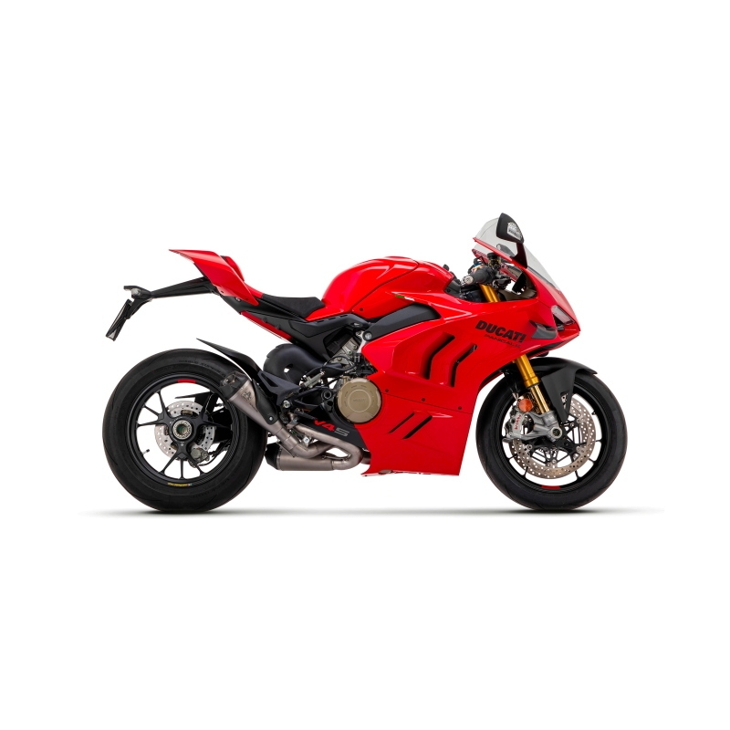 Marmitte Racing Works Titanio Con Fond. Carby Dx+Sx E Raccordi 1:1 Titanio Ducati Panigale V4 '18/22 Ric.Orig.