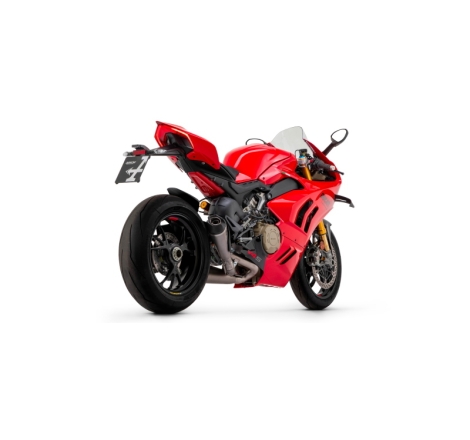 Marmitte Racing Works Titanio Con Fond. Carby Dx+Sx E Raccordi 1:1 Titanio Ducati Panigale V4 '18/22 Ric.Orig.