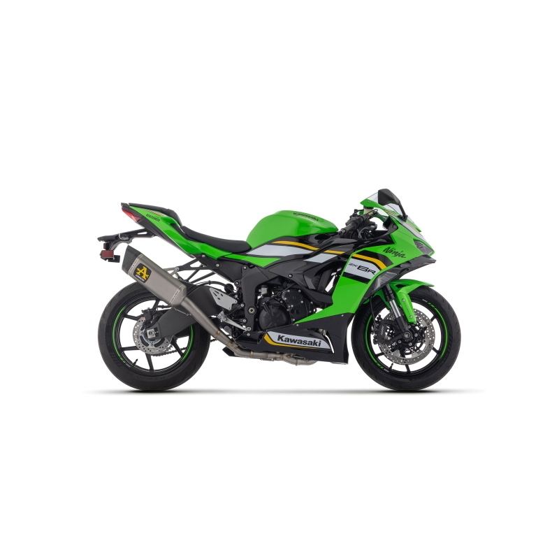 Kit Completo Full Titanio Competition Per Kawasaki Zx-6R 636 '24/'25 Con Silenziatore Pista
