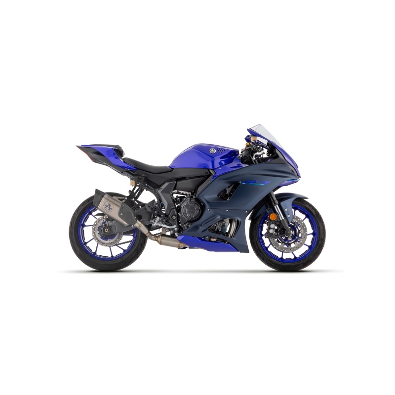 Kit Completo Competition Full Titanio Versione Alta Yamaha Yzf R7 '21/23 Terminale Pista Con Fond.Carby