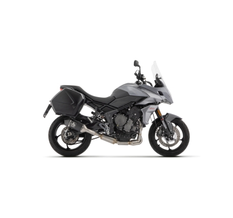 Kit Completo Omologato Collettori Inox +Marmitta Veloce Alluminio Dark Triumph Tiger 660 Sport '22/23 Con Fond.Carby