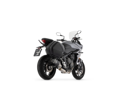 Kit Completo Omologato Collettori Inox +Marmitta Veloce Alluminio Dark Triumph Tiger 660 Sport '22/23 Con Fond.Carby