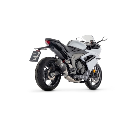 Kit Completo Catalitico Omologato Collettori Inox + Marmitta Veloce Alluminio Dark Triumph Daytona 660 '24 Con Fond.Carby