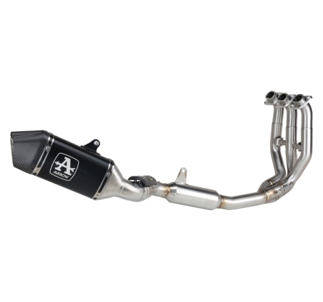 Kit Completo Omologato Con Silenziatore Veloce In Alluminio Dark Per Triumph Trident 660 '25