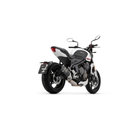 Kit Completo Omologato Con Silenziatore Veloce In Alluminio Dark Per Triumph Trident 660 '25