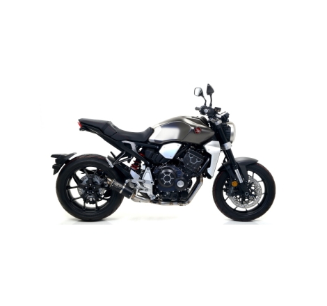 Marmitta Omologata Gp2 Nichrom Dark Raccordo Saldato Honda Cb 1000R '18 Ric.Originale + Ric.Arrow