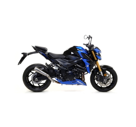 Marmitta Pro-Race Nichrom Con Raccordo Saldato Suzuki Gsx-S 750 '17 Per Collettori Originali Ed Arrow Omologata