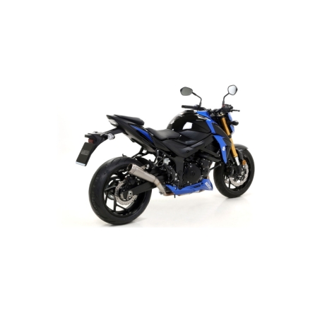 Marmitta Pro-Race Nichrom Con Raccordo Saldato Suzuki Gsx-S 750 '17 Per Collettori Originali Ed Arrow Omologata