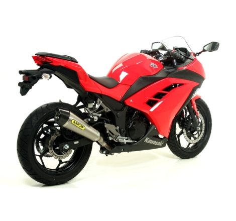 Marmitta Inox X-Kone Kawasaki Ninja 250/300'13 Con Fond.Carby Omologata