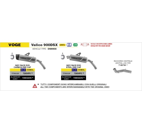 Raccordo In Acciaio Inox Per Voge Ds 900X E5+ '25
